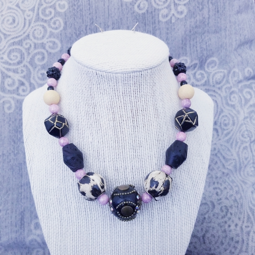 Handmade Colorful Beaded Choker Necklace